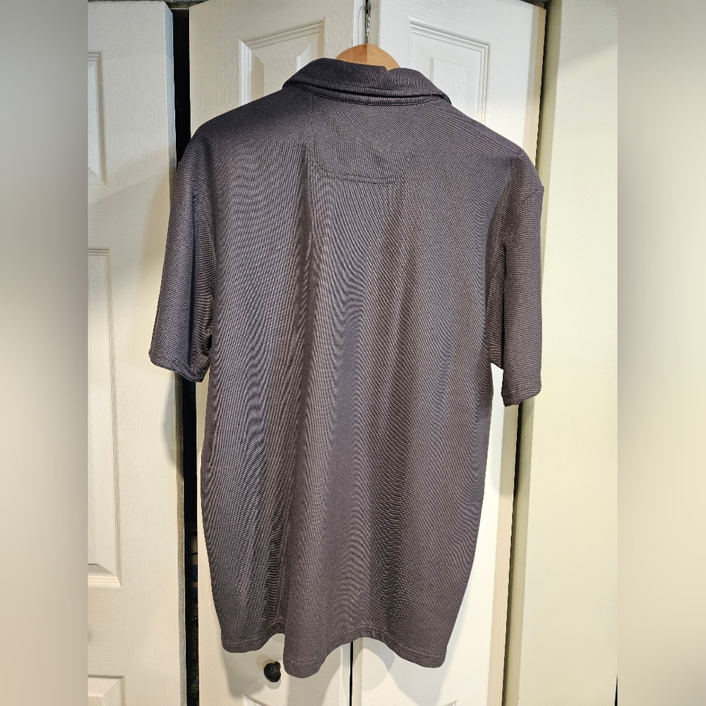 TOMMY BAHAMA Garden Print Collar Polo Short Sleeve Shirt LARGE - Picture 9 of 11